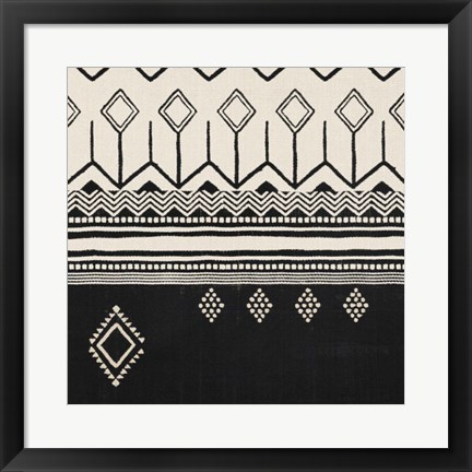 Framed Geo Textile Crop I Print