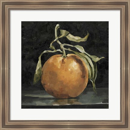 Framed Dark Orange Deux II Print