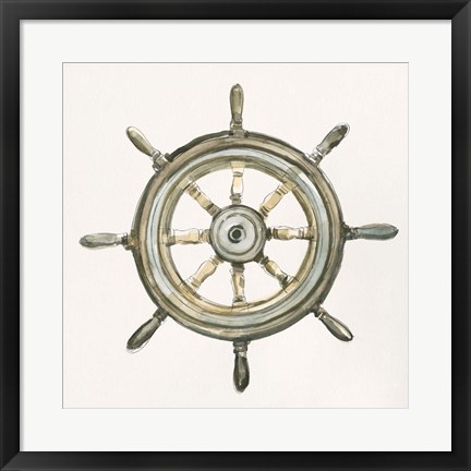 Framed At the Helm II Print