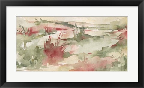 Framed Rust Grasslands II Print