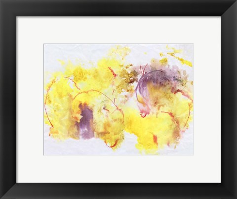 Framed Flower Song II Print