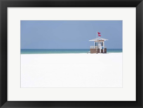 Framed Coastal Hut II Print