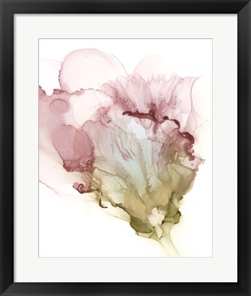 Framed Flowering Pink I Print