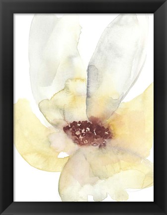 Framed Lush Flower I Print