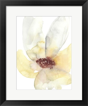 Framed Lush Flower I Print