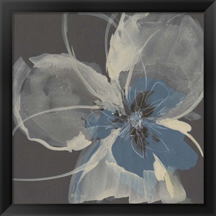 Framed Expressive Petals I Print