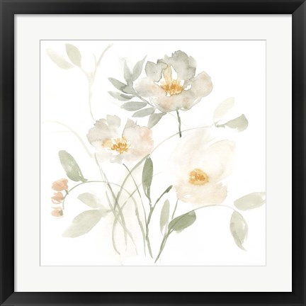 Framed Whispering Petals II Print