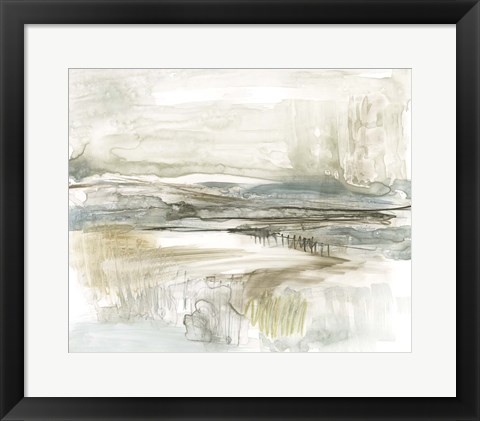 Framed Stark Neutral Landscape II Print