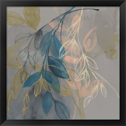 Framed Layers of Branches II Print