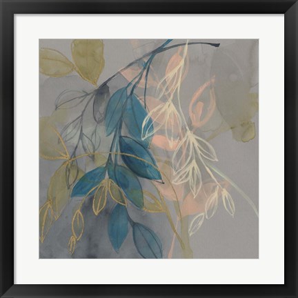 Framed Layers of Branches II Print