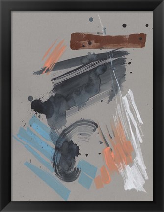 Framed Playful Marks II Print