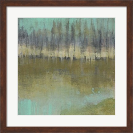 Framed Soft Treeline on the Horizon I Print