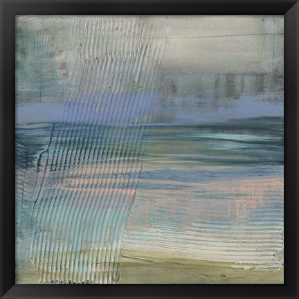 Framed Textured Coastline II Print