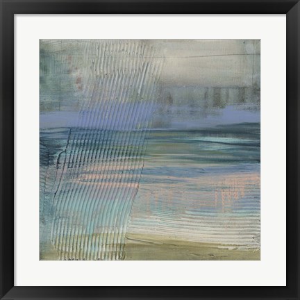 Framed Textured Coastline II Print