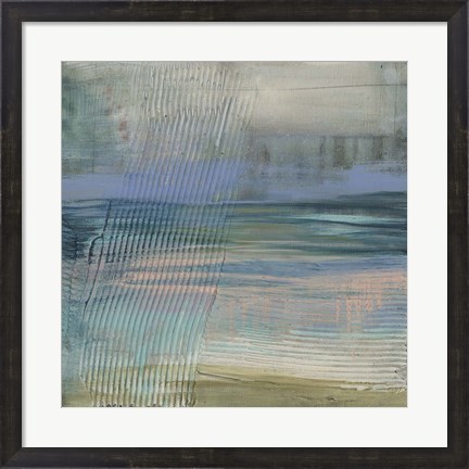 Framed Textured Coastline II Print