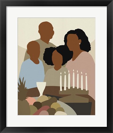 Framed Joyous Kwanzaa I Print