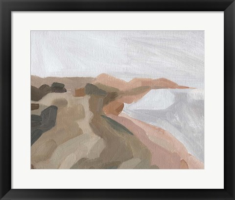 Framed Autumn Coastline I Print