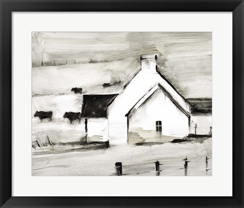 Framed English Farmhouse I Print