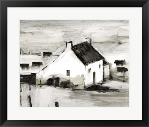 Framed English Farmhouse II Print