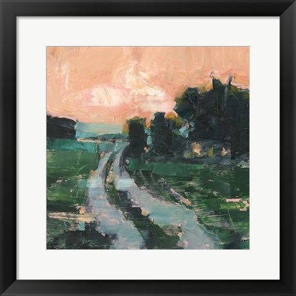 Framed Coral Sunset II Print