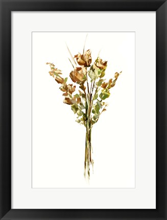 Framed Autumn Roses I Print