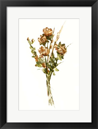 Framed Autumn Roses II Print