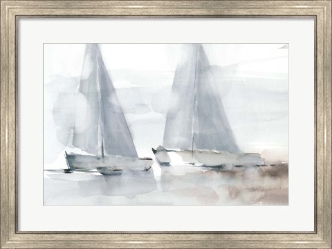 Framed Misty Sails I Print