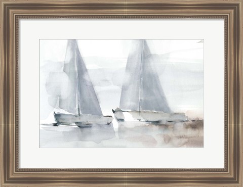 Framed Misty Sails I Print