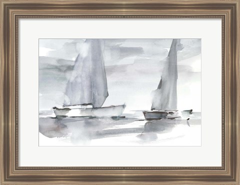 Framed Misty Sails II Print