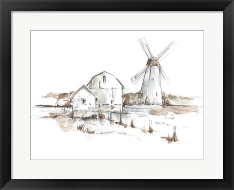 Framed Old Mill Farm I Print