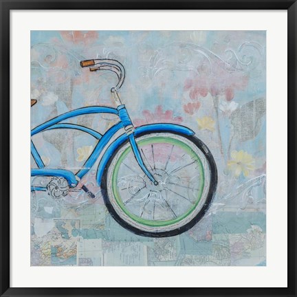 Framed Bicycle Collage II Print