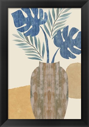 Framed Indigo Yellow Still Life I Print