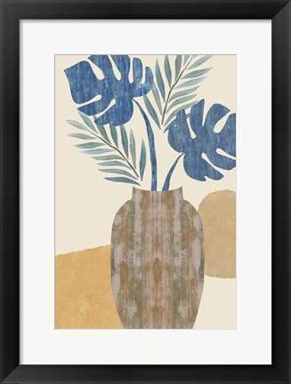 Framed Indigo Yellow Still Life I Print