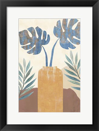 Framed Indigo Yellow Still Life II Print