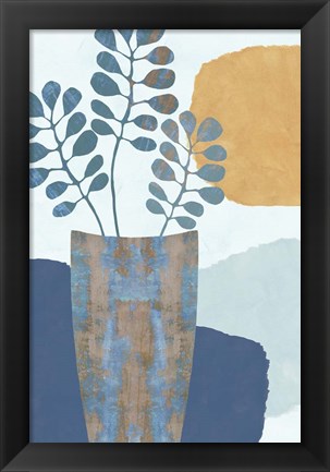 Framed Indigo Yellow Still Life III Print