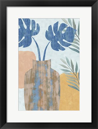 Framed Indigo Yellow Still Life IV Print