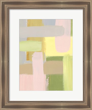 Framed Subdued Blocks II Print