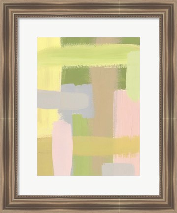 Framed Subdued Blocks III Print