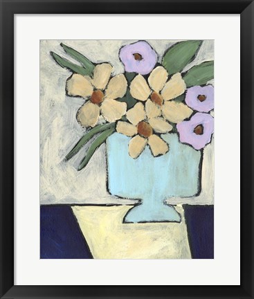 Framed Distressed Bouquet II Print