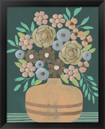 Framed Flower Garden Bouquet III Print