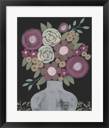 Framed Bundle of Flowers II Print