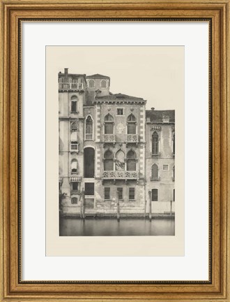 Framed Vintage Views of Venice III Print