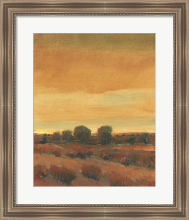 Framed Golden Time I Print