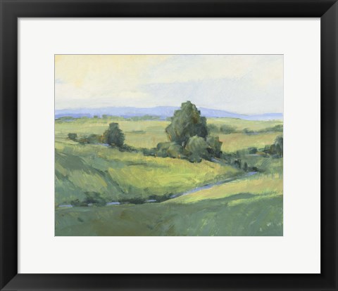 Framed Rolling Green Hills I Print