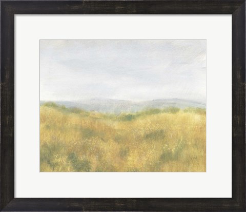 Framed Wheat Fields I Print