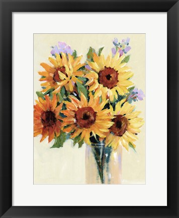 Framed Fresh Cut Flowers I Print