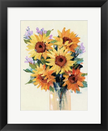 Framed Fresh Cut Flowers II Print