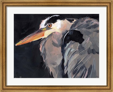 Framed Great Heron II Print