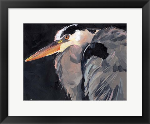 Framed Great Heron II Print