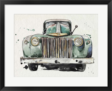 Framed Headlights II Print